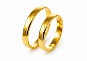 Klasické obrúčky 3 mm žlté zlato polguľaté