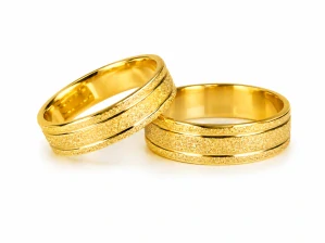 Svadobné obrúčky žlté zlato 14 K 041