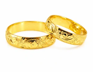 Svadobné obrúčky žlté zlato 14 K 025
