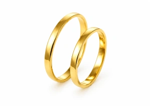 Klasické obrúčky 2 mm polguľaté žlté zlato 585/1000 14K