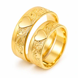 Svadobné obrúčky žlté zlato 14 K 029