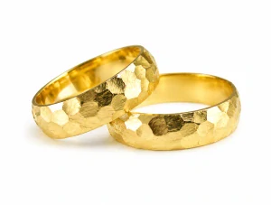 Svadobné obrúčky žlté zlato 14 K 002