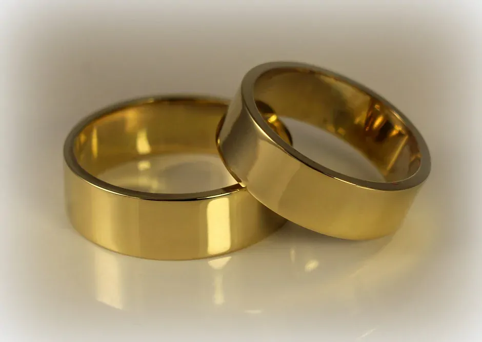 Klasické obrúčky 6 mm žlté zlato rovné