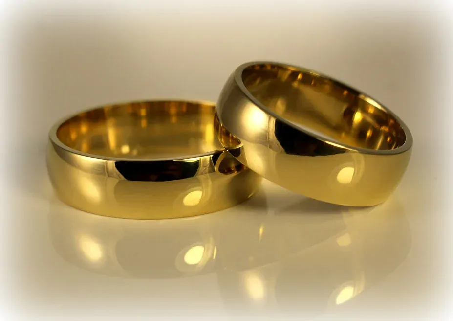 Klasické obrúčky 6 mm žlté zlato polguľaté