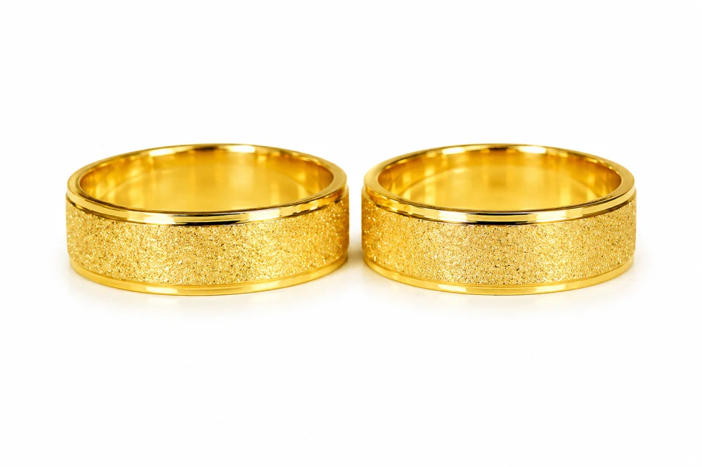 Svadobné obrúčky žlté zlato 14 K 042