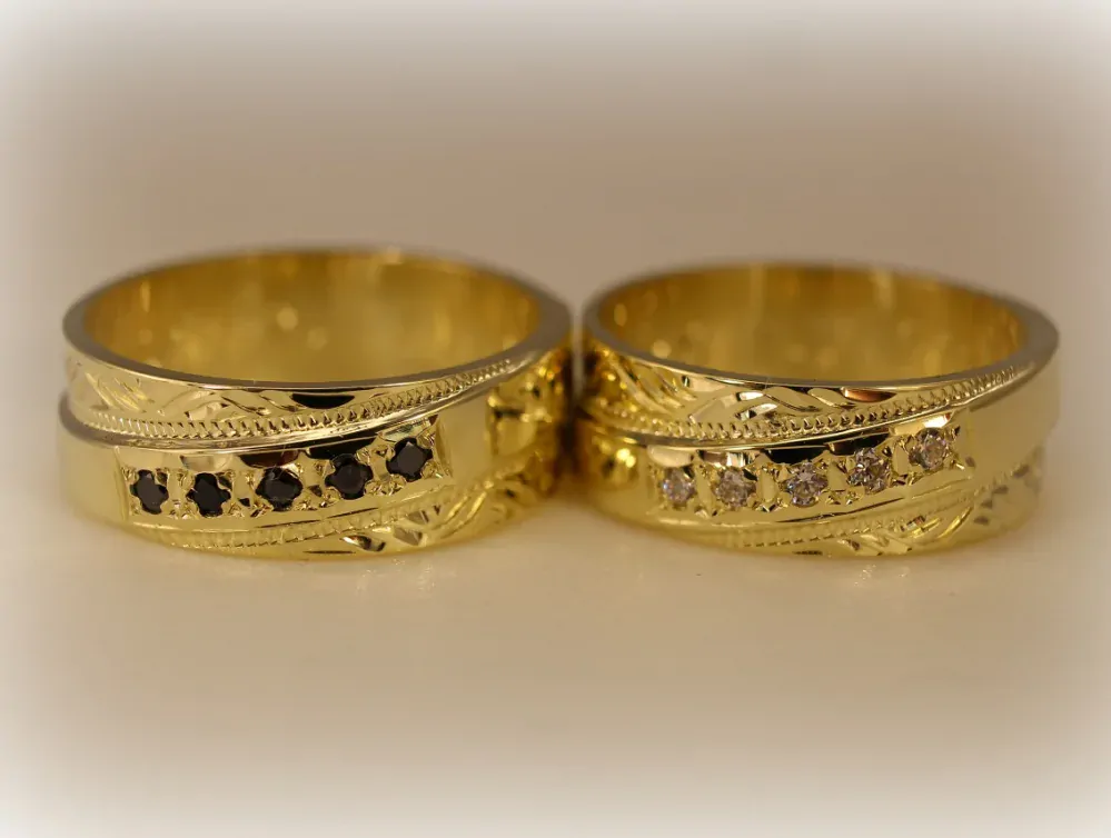 Svadobné obrúčky žlté zlato 14 K 026