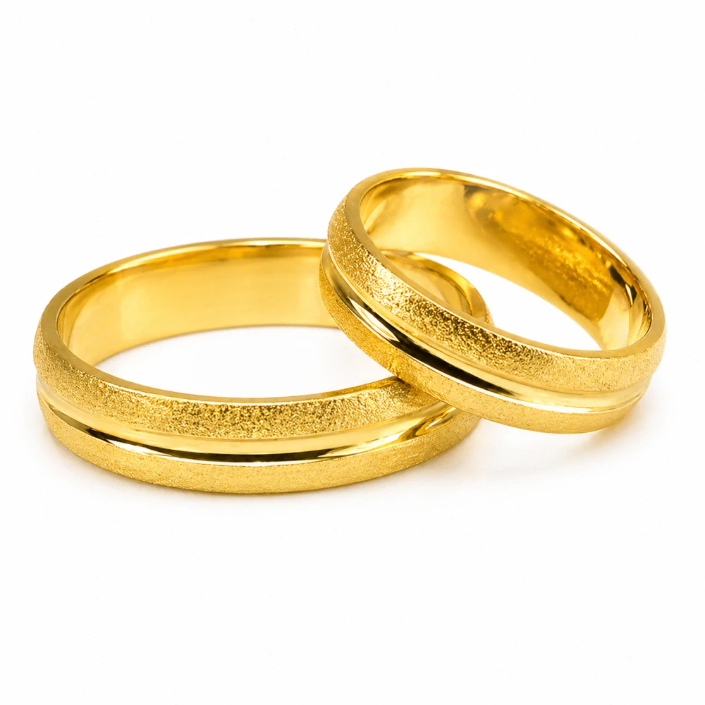 Svadobné obrúčky žlté zlato 14 K 003