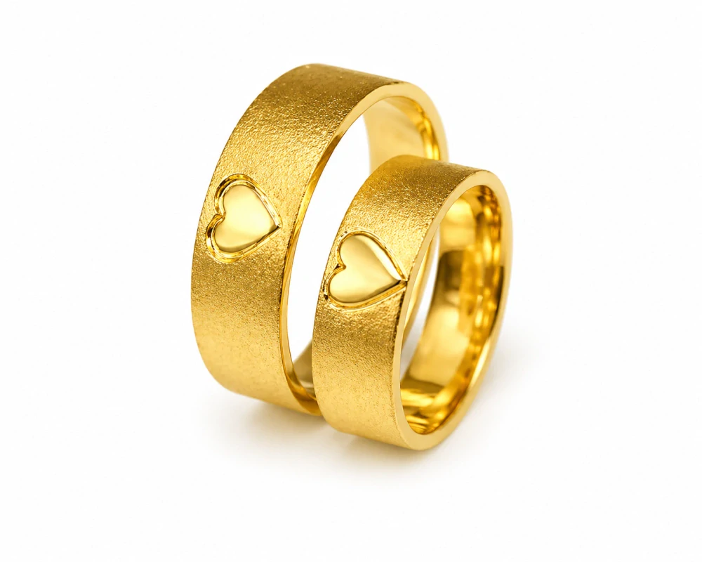 Svadobné obrúčky žlté zlato 14 K 030