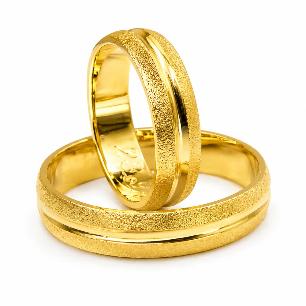 Svadobné obrúčky žlté zlato 14 K 003