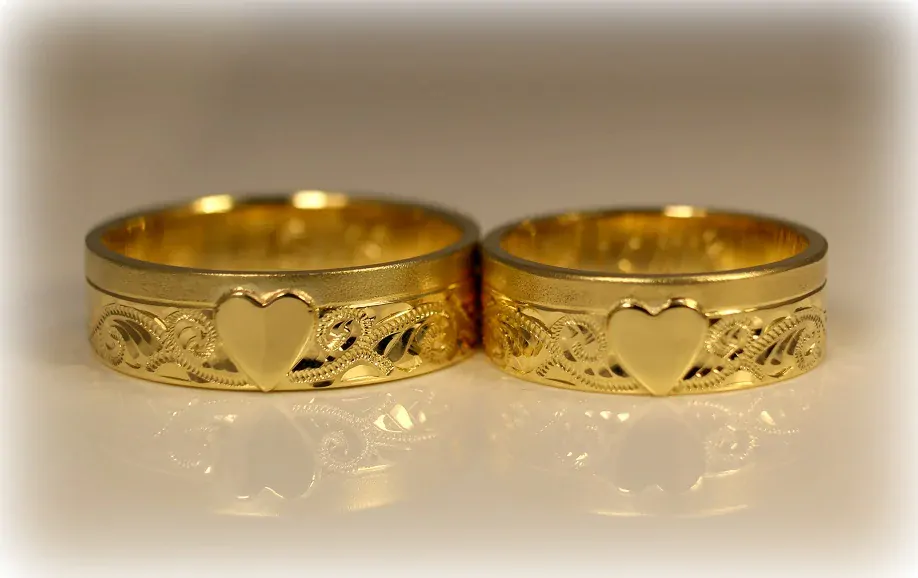 Svadobné obrúčky žlté zlato 14 K 029