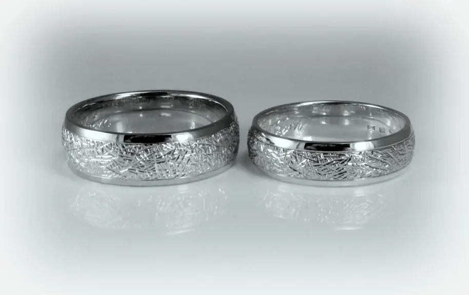Svadobné obrúčky biele zlato 14 K 1053
